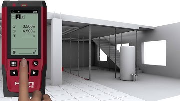 HOW TO calculate areas and volumes with the Hilti PD-E laser distance measurer