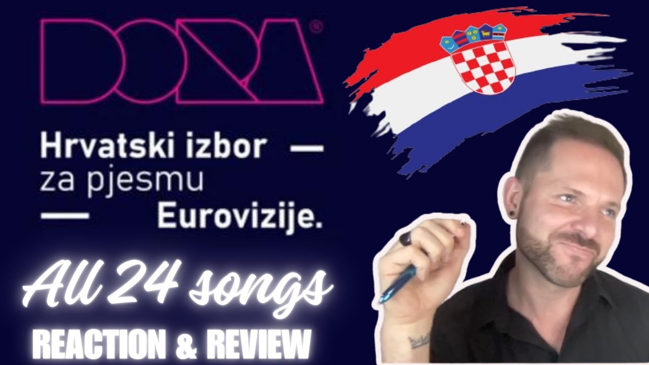 DORA 2024 ALL 24 SONGS REACTION 🇭🇷 DORA 2024 TOP 10 🇭🇷 CROATIA