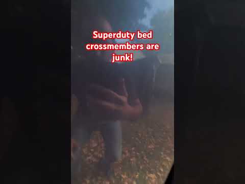 Ford Superduty Bed Crossmembers are junk. #diy #truck #repair #ford #rust #shortsvideo #shorts