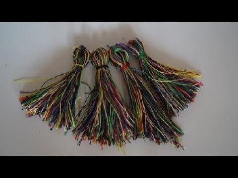 how to make tassel with  fishing line
