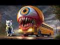 The Kitten Encountered A Mutated School Bus Monster On Its Way To School Ai Story Catshorts