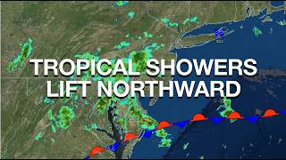 Tropical Showers Lift Northward