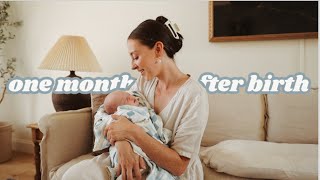 recovery, bleeding, and i think i've ovulated... // 1 Month Postpartum Update & Mini Q&A