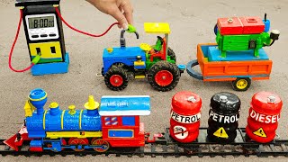 Top diy tractor making mini train transporting gasoline for petrol pump | diy flour mill | HP Mini