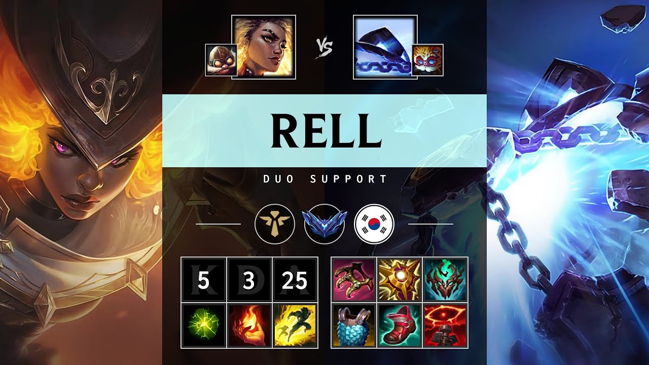 Is Rell Support Rell Support vs Xerath - KR Diamond Patch 25.S1.1 - YouTube