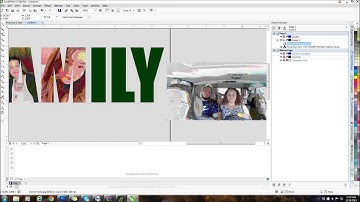 IMAGES TO TEXT USING POWERCLIP  FEATURE IN COREL x7