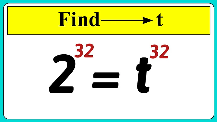 Only 10% Student Can Solve This Exponential Math Olympiad Problem | Find 't' @theganisclassroom 