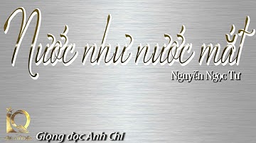 Nước Như Nước Mắt | Nguyễn Ngọc Tư | Giọng đọc : Anh Chi | IQ Radio