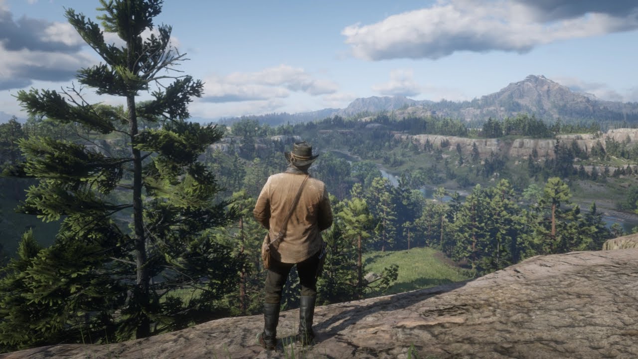 Red Dead Redemption 2 relaxing walkaround gameplay RTX 4090 Horseshoe ...