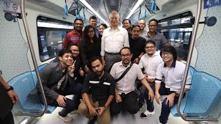 Najib Razak Mrt Test Ride Stesen Mutiara Damansara - Pusat Bandar Damansara