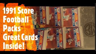 1991 Score Football Packs Montana Barry Sanders and the Moon