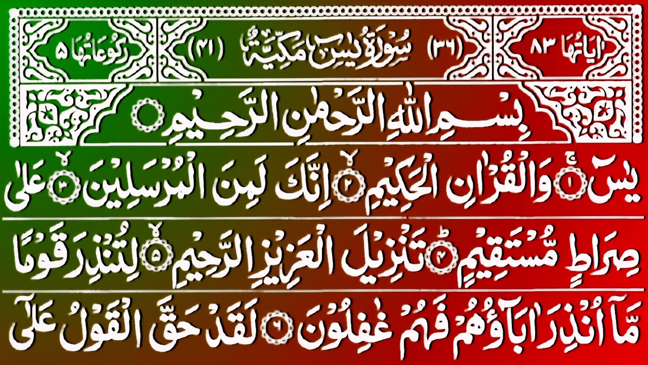 Surah Yasin(Yaseen) Ar Rahman Al waqiah Al Mulk | Full with Arabic HD | beautiful recitation | ep165