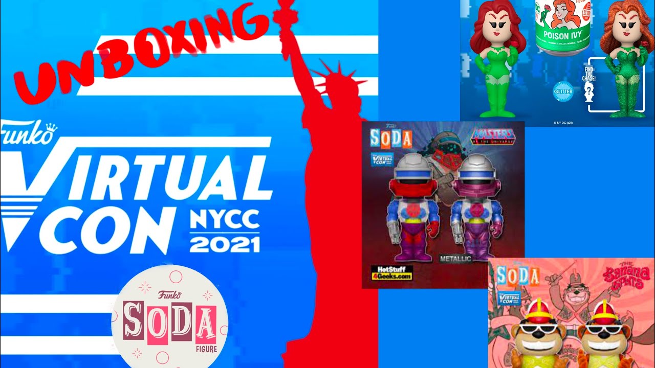 First unboxing video of 2022. Unboxing Bingo, Poison Ivy, and Roboto Funko soda