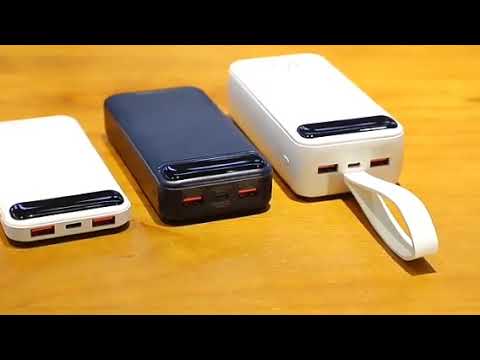 Павербанк Remax RPP-522 30000 mAh 20 Вт + 22,5 Вт PD + QC портативний зарядний пристрій black Power Bank Чорний, видео 1