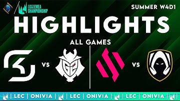 LEC Highlights ALL GAMES Week 4 Day 1 | LEC Summer 2025 by Onivia