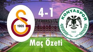 Galatasaray 4-1 Atiker Konyaspor - HD Maç Özeti -ZTK- 08/02/2018