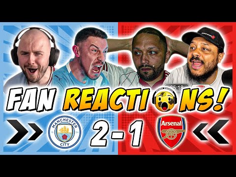 Man City &amp; Arsenal Fans Reactions to Man City 2-1 Arsenal | Premier League Fan Reactions