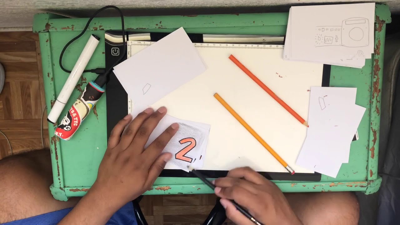 Flip book blast off - YouTube