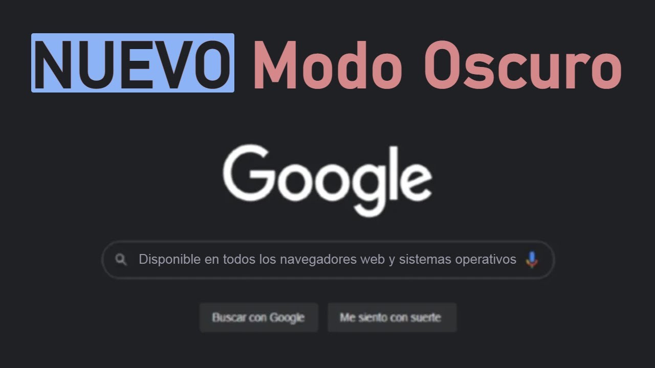 Cómo Habilitar el NUEVO Modo Oscuro en el Buscador de Google - YouTube