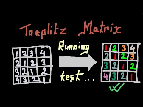 LeetCode in JavaScript - Toeplitz Matrix