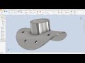 Autodesk inventor 2024 advanced tutorial exercise 9 curved circular plate