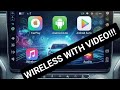 Y2 Mini Android auto/carplay wireless adapter WITH VIDEO PLAYBACK! Linkifun full review!