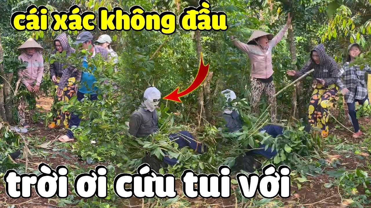 Dì Hương Té Lăn Cù Khi Phát Hiện Hình Nhân Kỳ Bí Trong Vườn | Hải Ka Vlogs