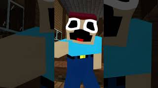 ¡LA TELEVISIÓN CUANDO LLEGA TU MAMÁ! #minecraft #shortvideo #short
