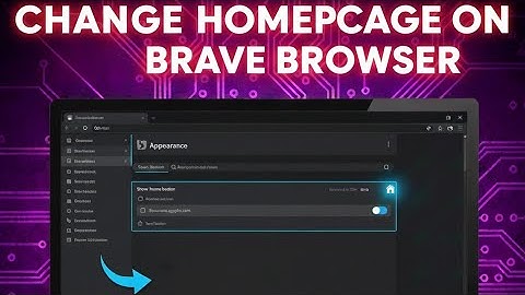 How To Change Homepage on Brave Browser