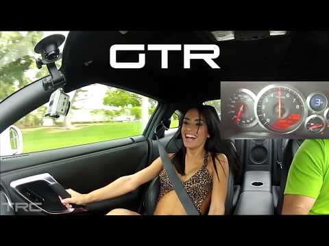 Sexy Dayanis Garcia takes ride in a 9 sec GTR and 750+hp Evo IX