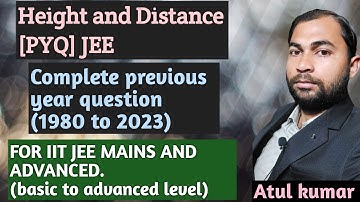 PYQ of Height and Distance | JEE | For     2024 | Important question of Height and distance for jee