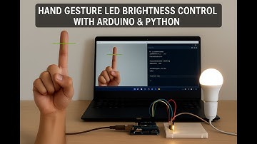 Hand Gesture LED Brightness Control with Arduino & Python