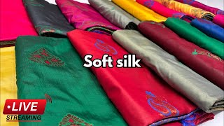 Soft sillk collection Meena work soft sillk🛍️#sarees #collections JAYAN TEX is live screenshot 1