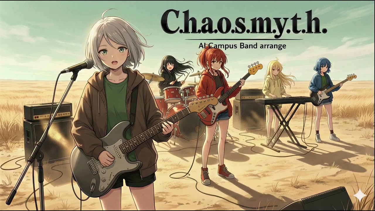 (key+3)C.h.a.o.s.m.y.t.h.- ONE OK ROCK covered by AI Campus Band（AI-generated music）