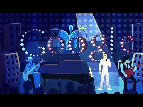 Freddie Mercury Google Doodle