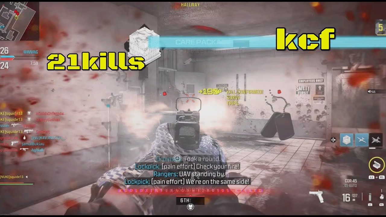 COD MWIII KCF 21KILLS ON MEAT - YouTube
