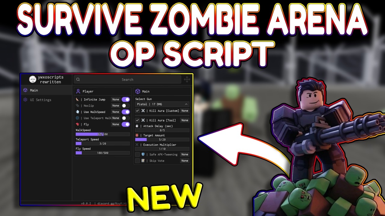 *NEW* Survive Zombie Arena OP Script (PASTEBIN) 2026
