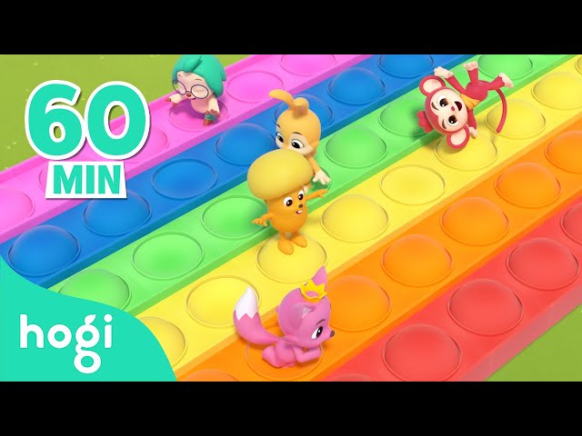 💗 Colorful Valentine's Day with Hogi 🍫｜Learn Colors with Pop It + More｜Colors for Kids｜Hogi Colors class=