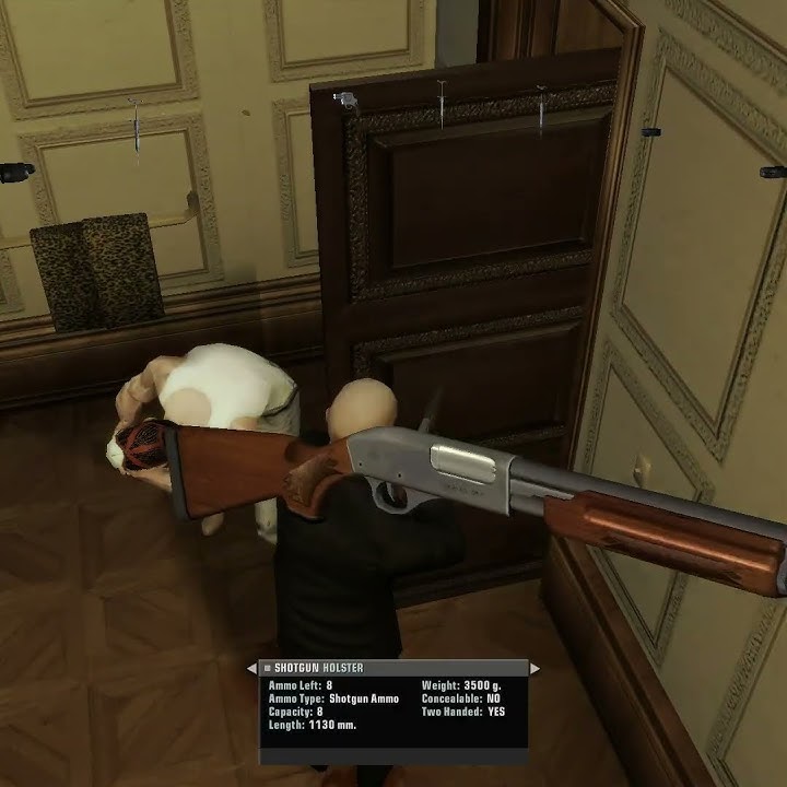 Agent 47's Famous Neck Massage #hitmanbloodmoney #ratsship #fiberwire #animation #closecombat #fight