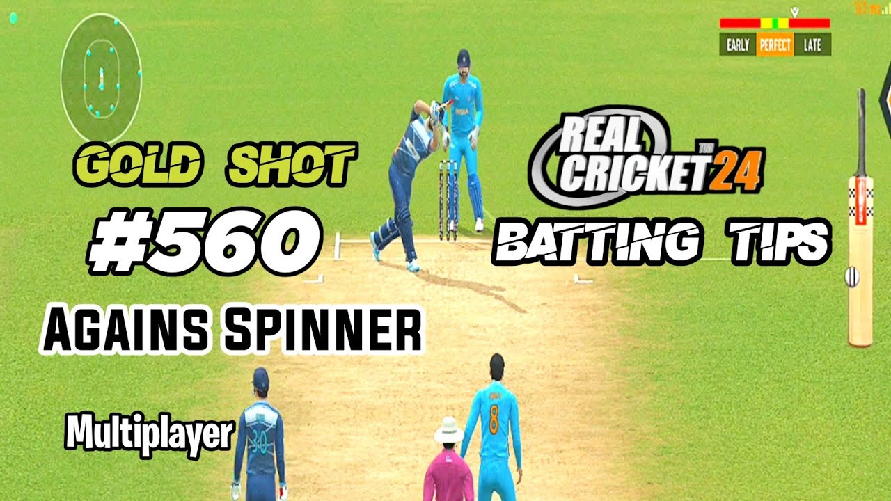 Rc 24 batting tips || New Gold Shot #560 Against Spinner 🤔 || RC 24 ...