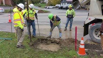 Traffic Signal Foundation Installation