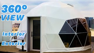 Glamping Dome in 360-Degree View