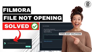 Filmora file not opening | Filmora Sorry, this file is not supported | SOLVED