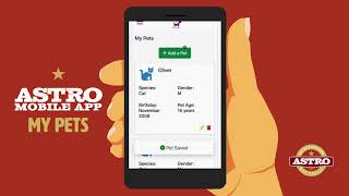 Astro Loyalty Mobile App | My Pets Menu NEW screenshot 2