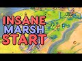 This INSANE Marsh start is why I always roll the dice - Civ 6 Maya