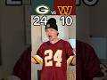 PACKERS VS COMMANDERS RECAP🤣🏈 #nfl #football #packers #commanders #skit #funny