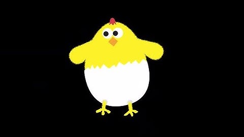 Cartoon Cute Yellow Chick Dancing Alpha Channek | Motion Graphics template - Envato elements