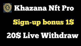 new online earning app| khazana nft live withdraw proof