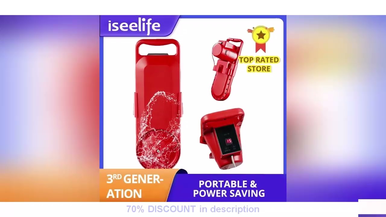 Best Products You Should Know! Newest Portable Washing Machine All Round Rotation Digital Timing