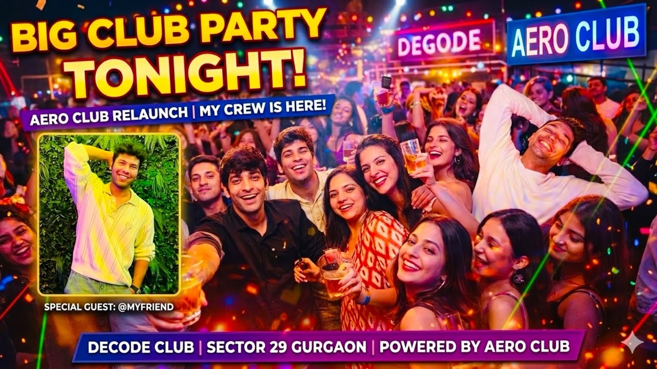 Craziest Club Party Night in Sector 29 Gurgaon | DECODE CLUB Vlog 🍸